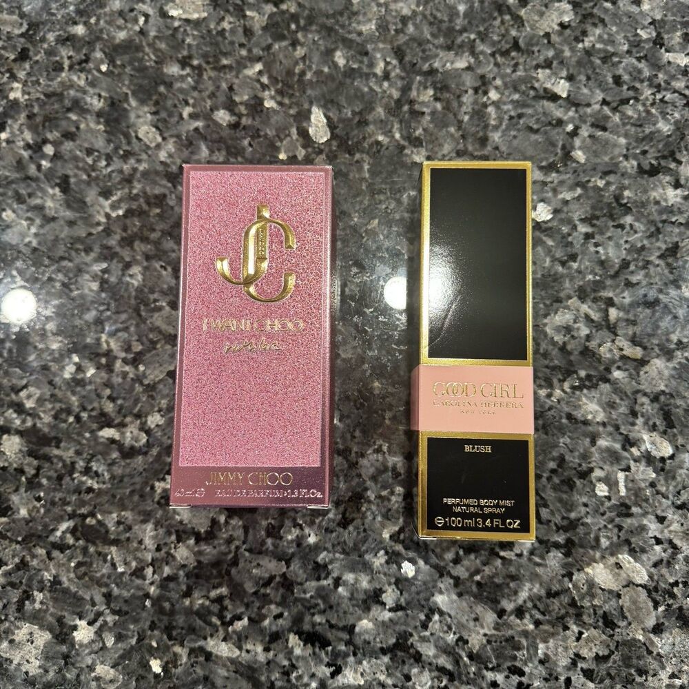 Jimmy Choo I Want Choo Love Eau De Parfum Vanilla Citrus EMPTY BOX + Good Girl
